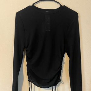 Top shop slightly sheer tie top